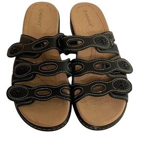 Merence Black Ultimate Comfort  Sandals Size 42